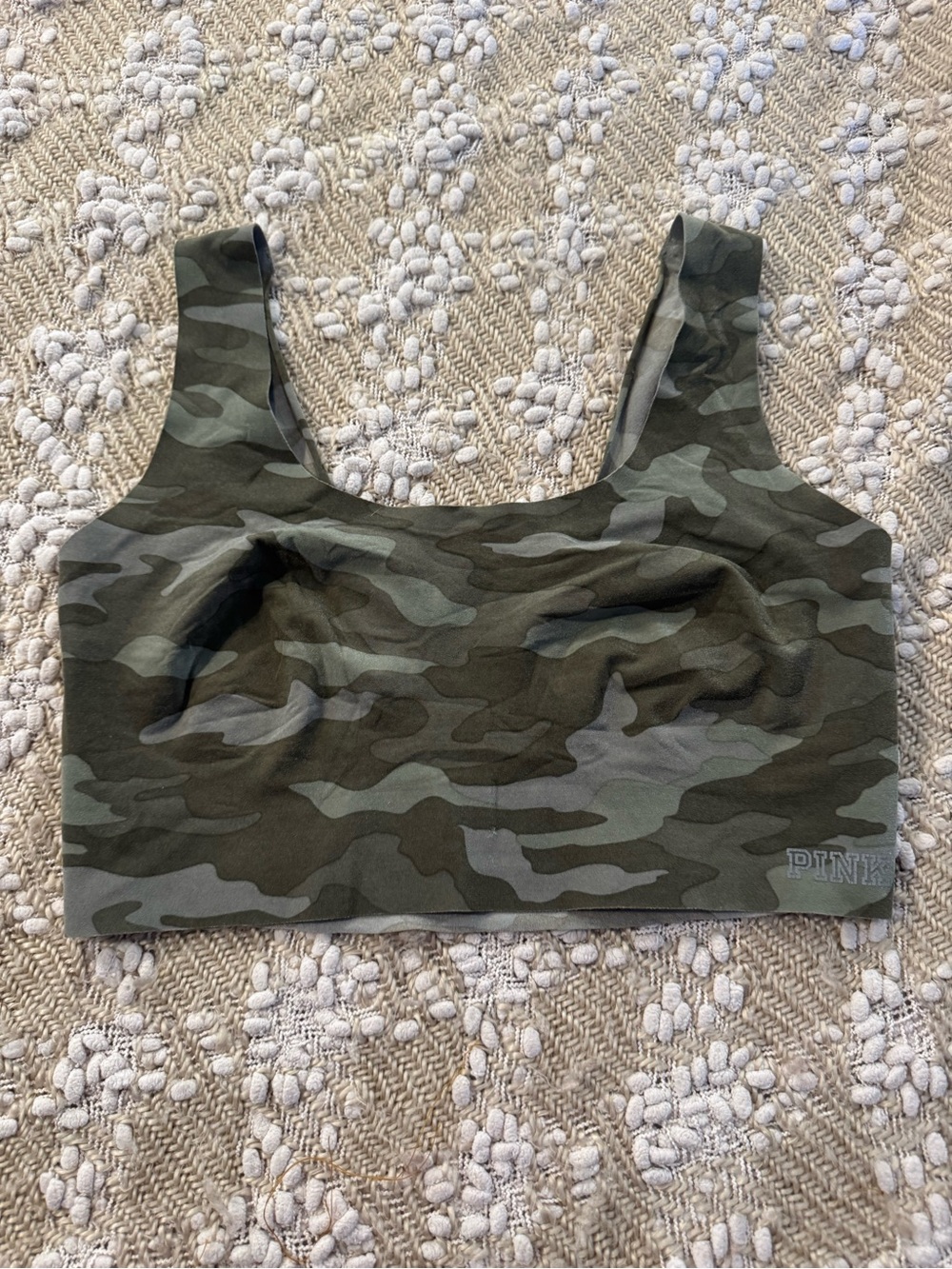 PINK Victoria’s Secret Camo Sports Bra Sz L